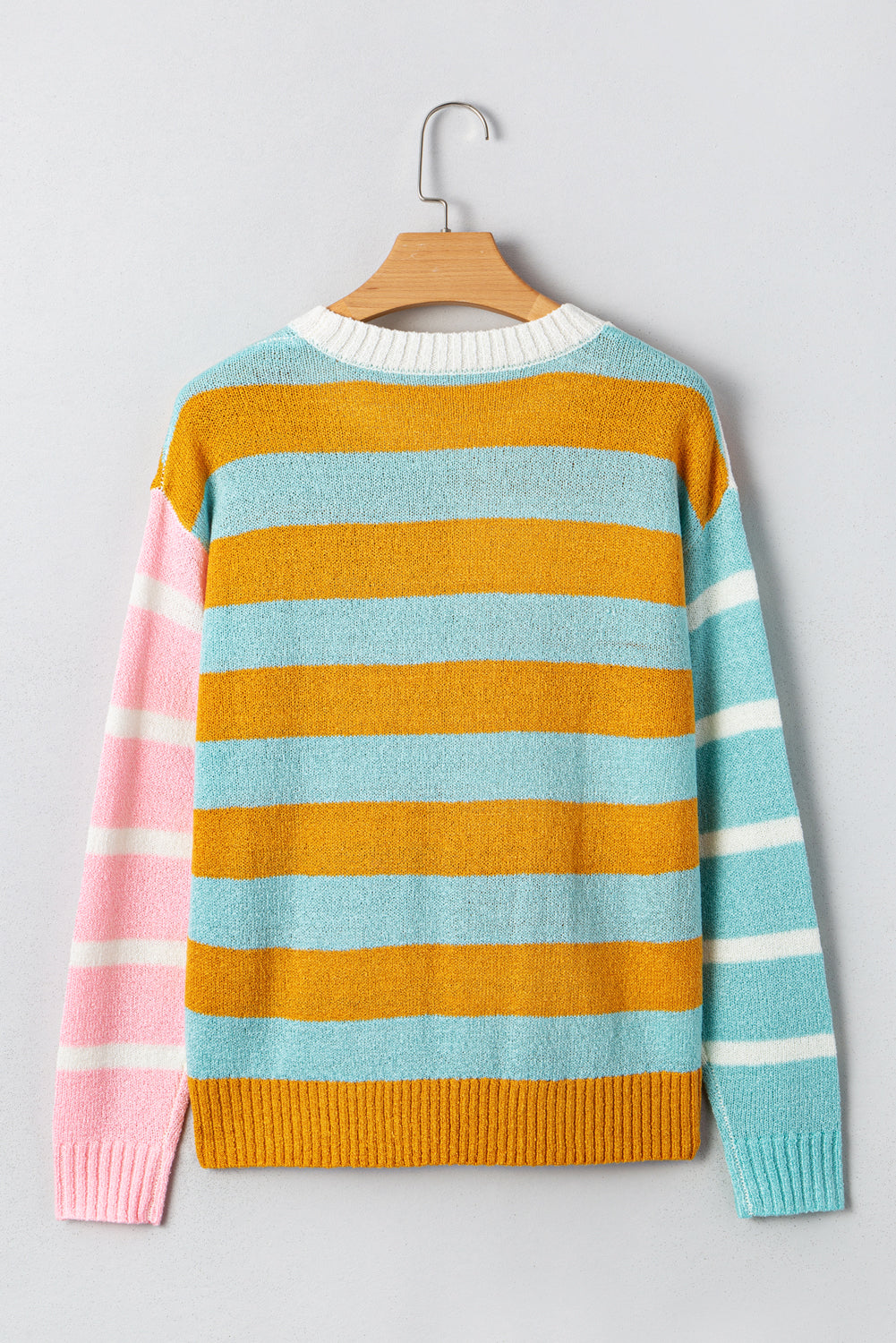 Gold Colorblock Sweater August.
