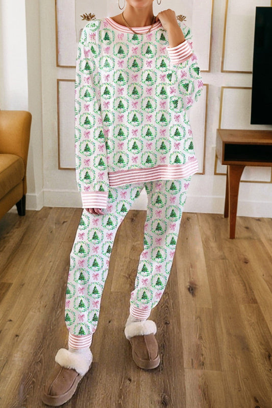 Green Bow Christmas Tree Set FB