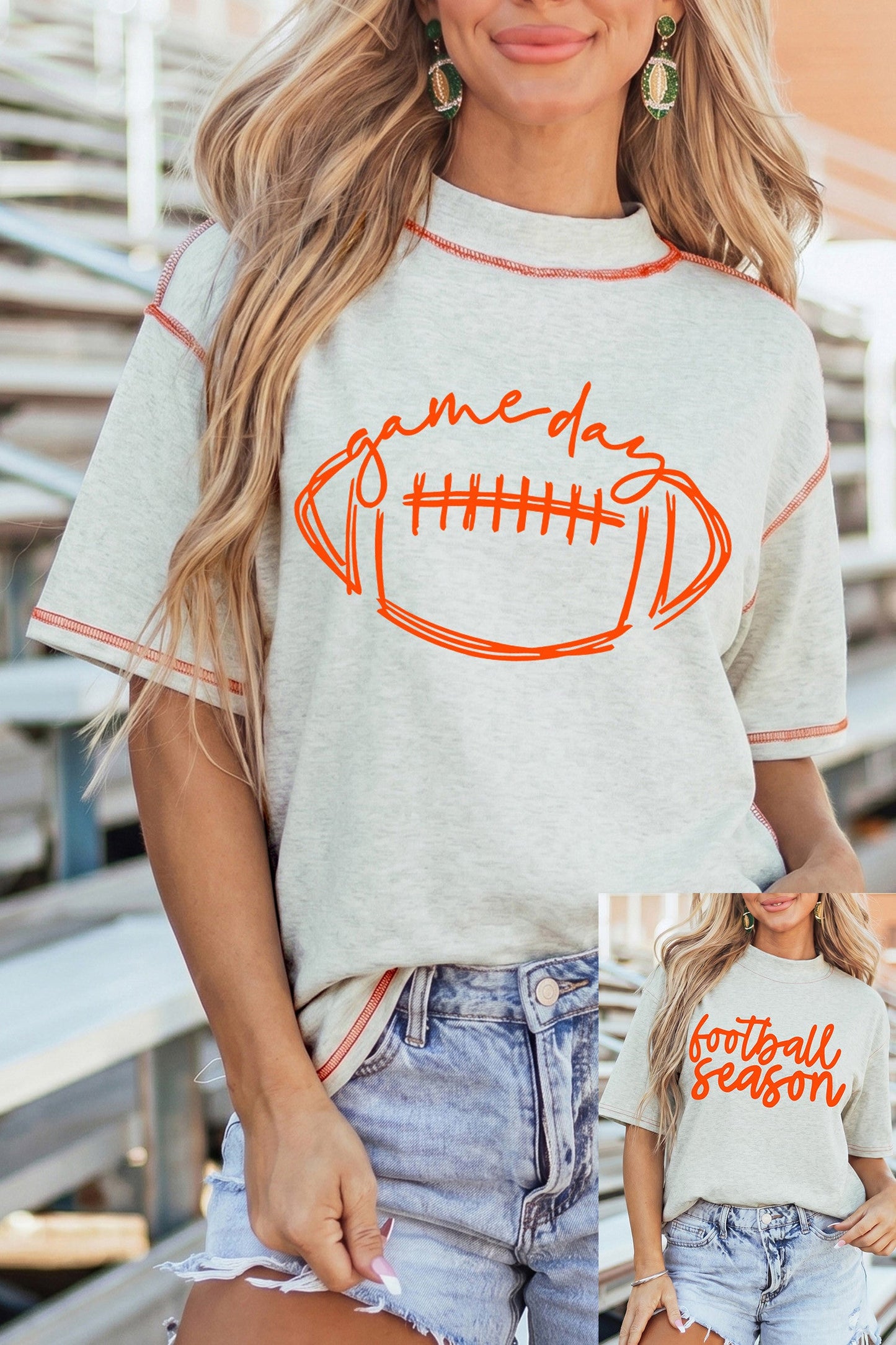 Grey GameDay Reversible Top New RTS