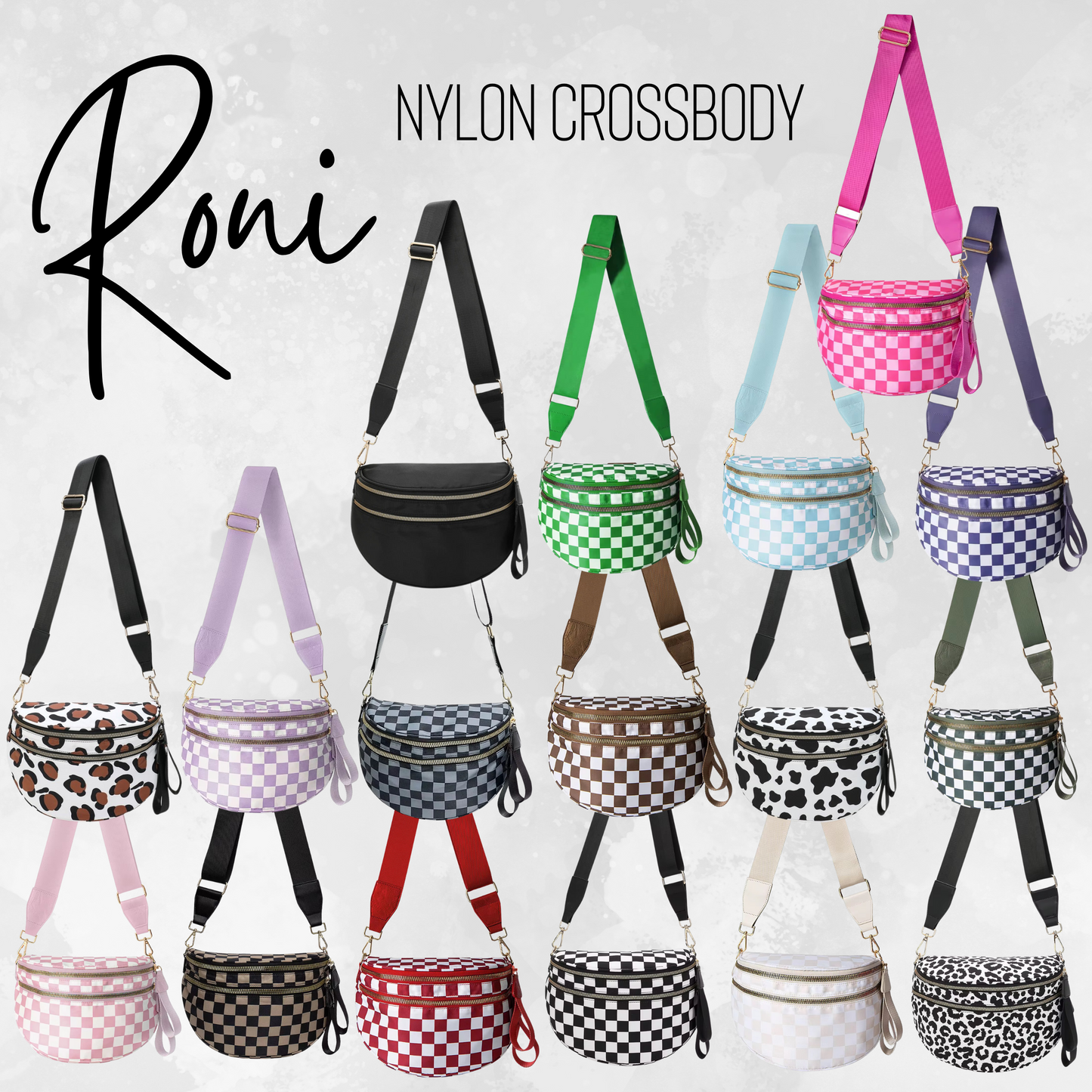 Roni - Nylon Crossbody - Cow