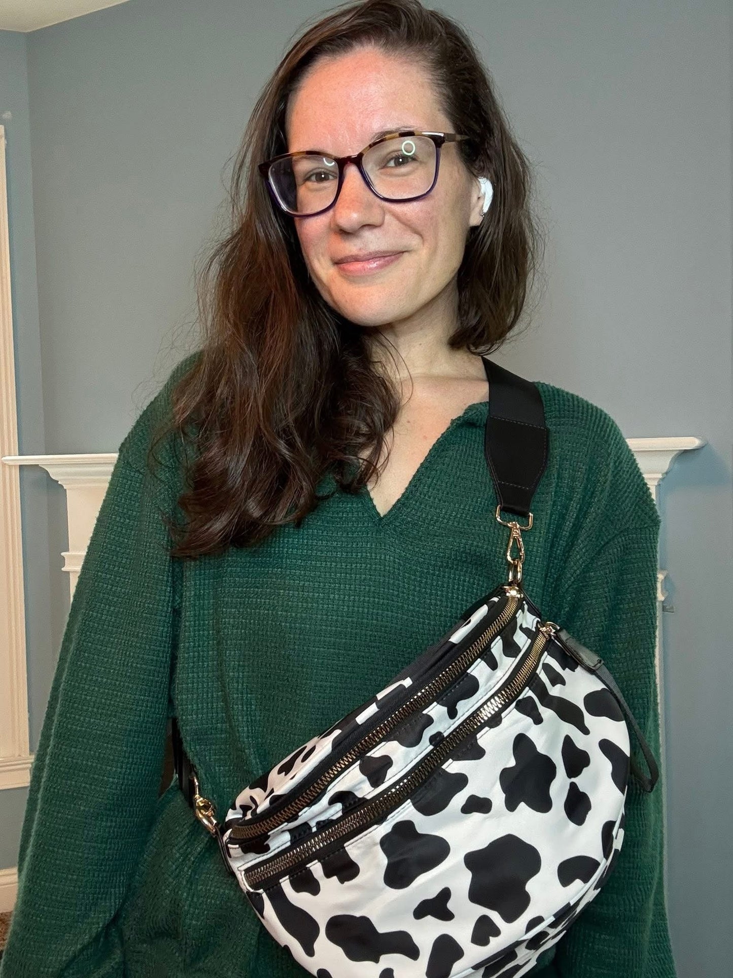 Roni - Nylon Crossbody - Cow