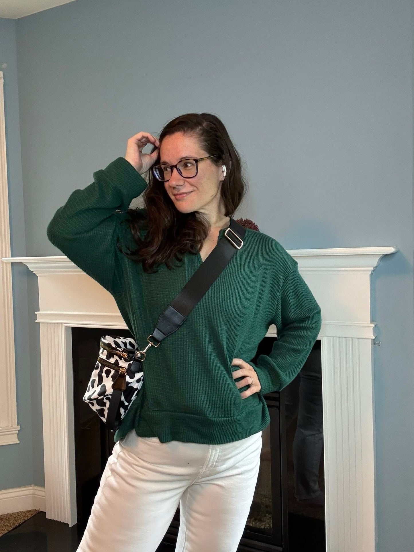 The Roni Nylon Crossbody - Cow