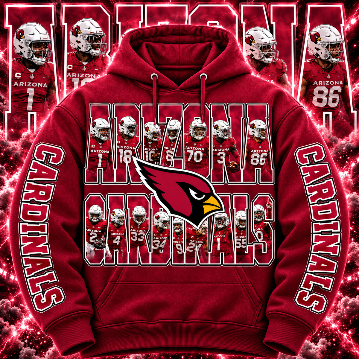 PRO FBALL HOODIE COLLECTION W/ SLEEVE PRINT GROUP 3