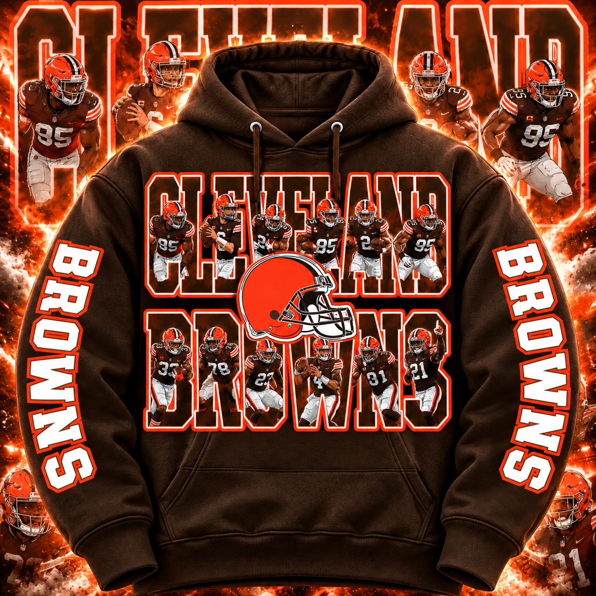 PRO FBALL HOODIE COLLECTION W/ SLEEVE PRINT GROUP 3