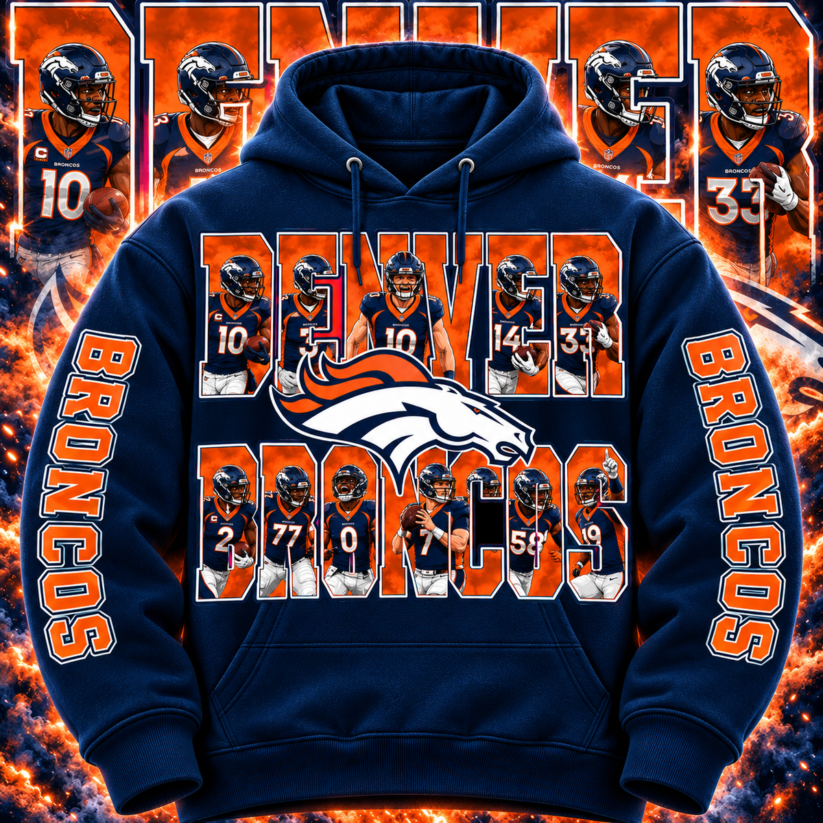 PRO FBALL HOODIE COLLECTION W/ SLEEVE PRINT GROUP 3