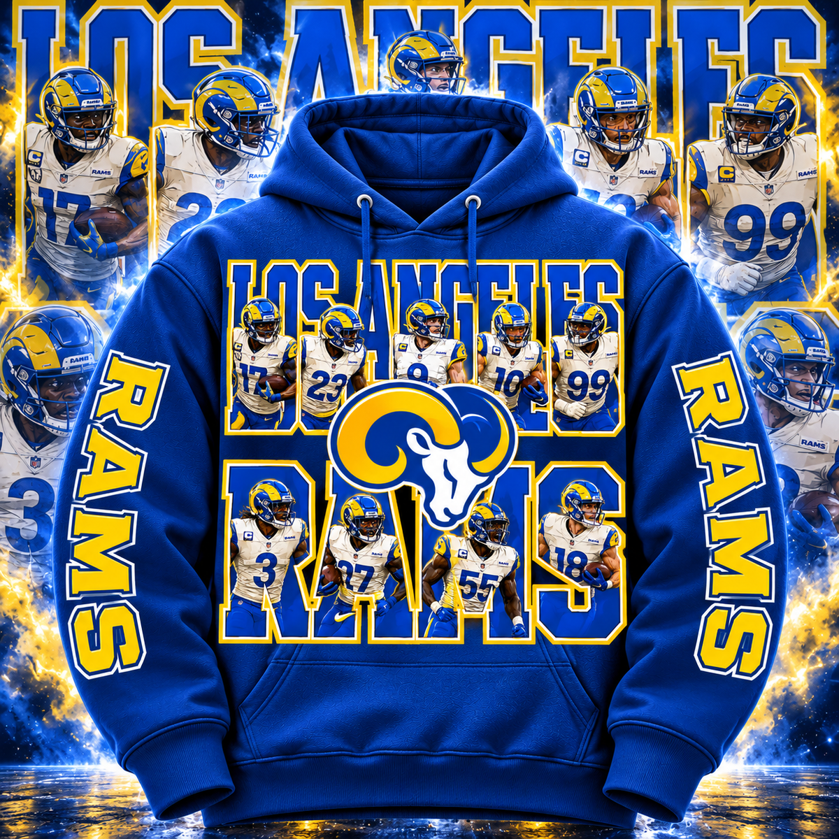PRO FBALL HOODIE COLLECTION W/ SLEEVE PRINT GROUP 3