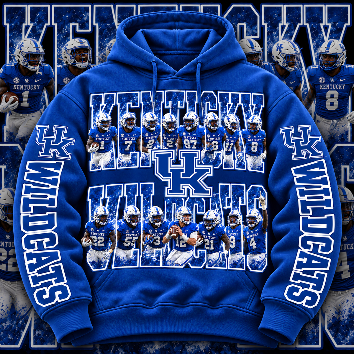 COLLEGE FB HOODIE W/ SLEEVE PRINT COLLECTION