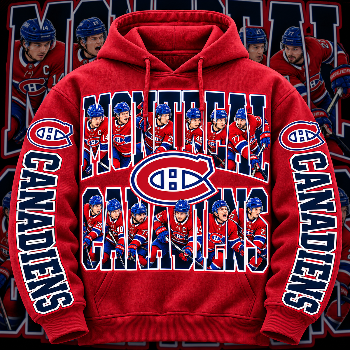 HOCKEY HOODIE COLLECTION W/ SLEEVE PRINT GROUP 1