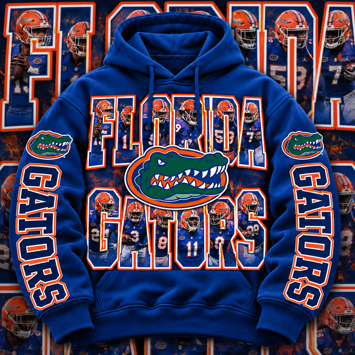 COLLEGE FB HOODIE W/ SLEEVE PRINT COLLECTION