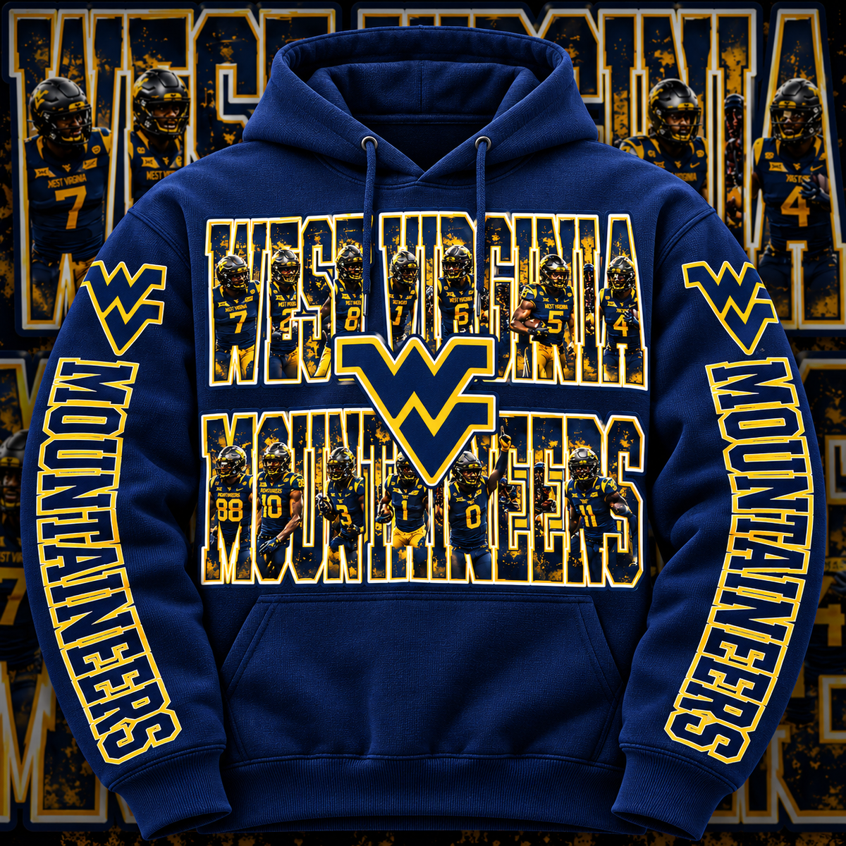 COLLEGE FB HOODIE W/ SLEEVE PRINT COLLECTION