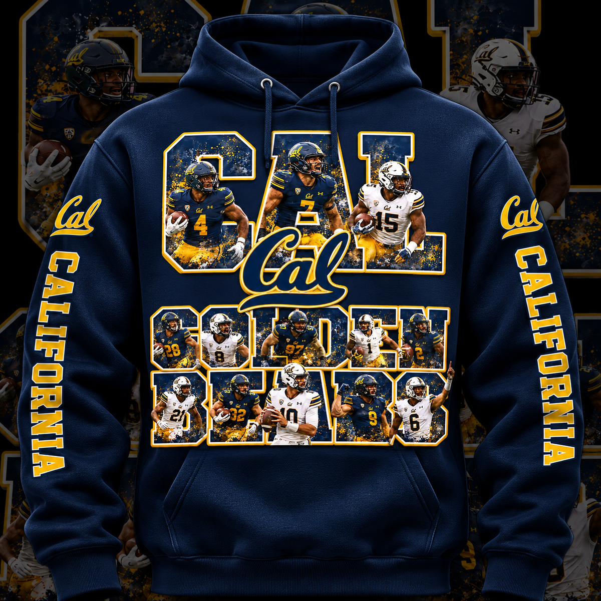 COLLEGE FB HOODIE W/ SLEEVE PRINT COLLECTION