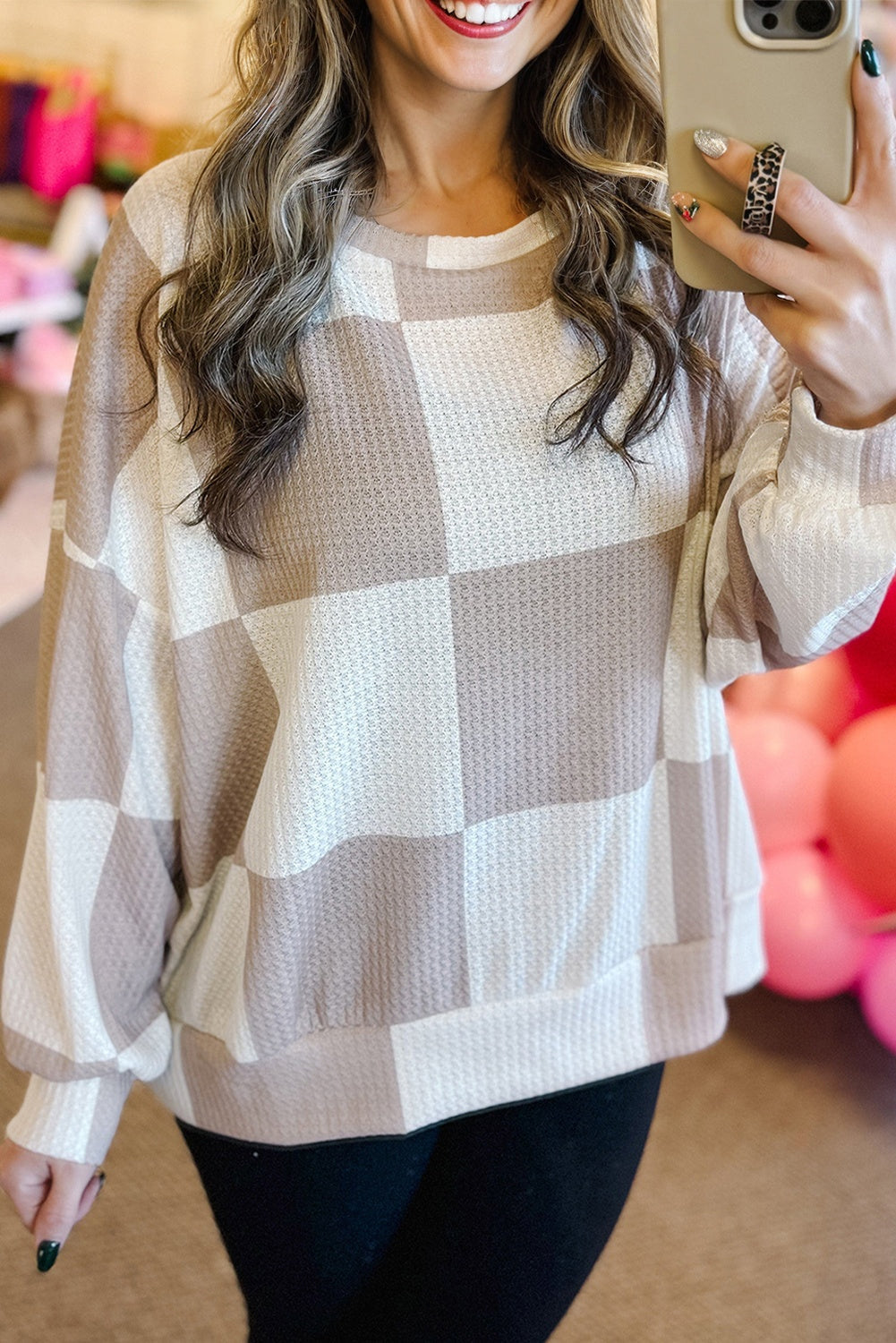Khaki Checkered Light Weight Top RTS