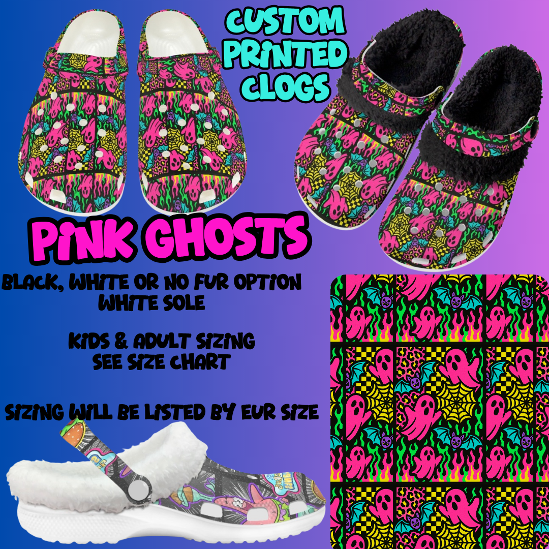 PINK GHOSTS-CLOG 7 RUN-PREORDER CLOSING 10/17