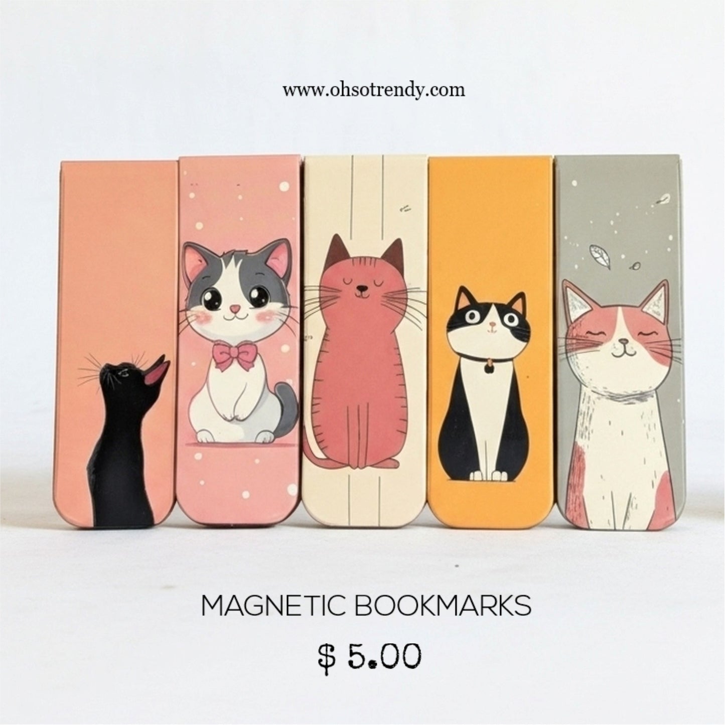 CAT MAGNETIC BOOKMARKS