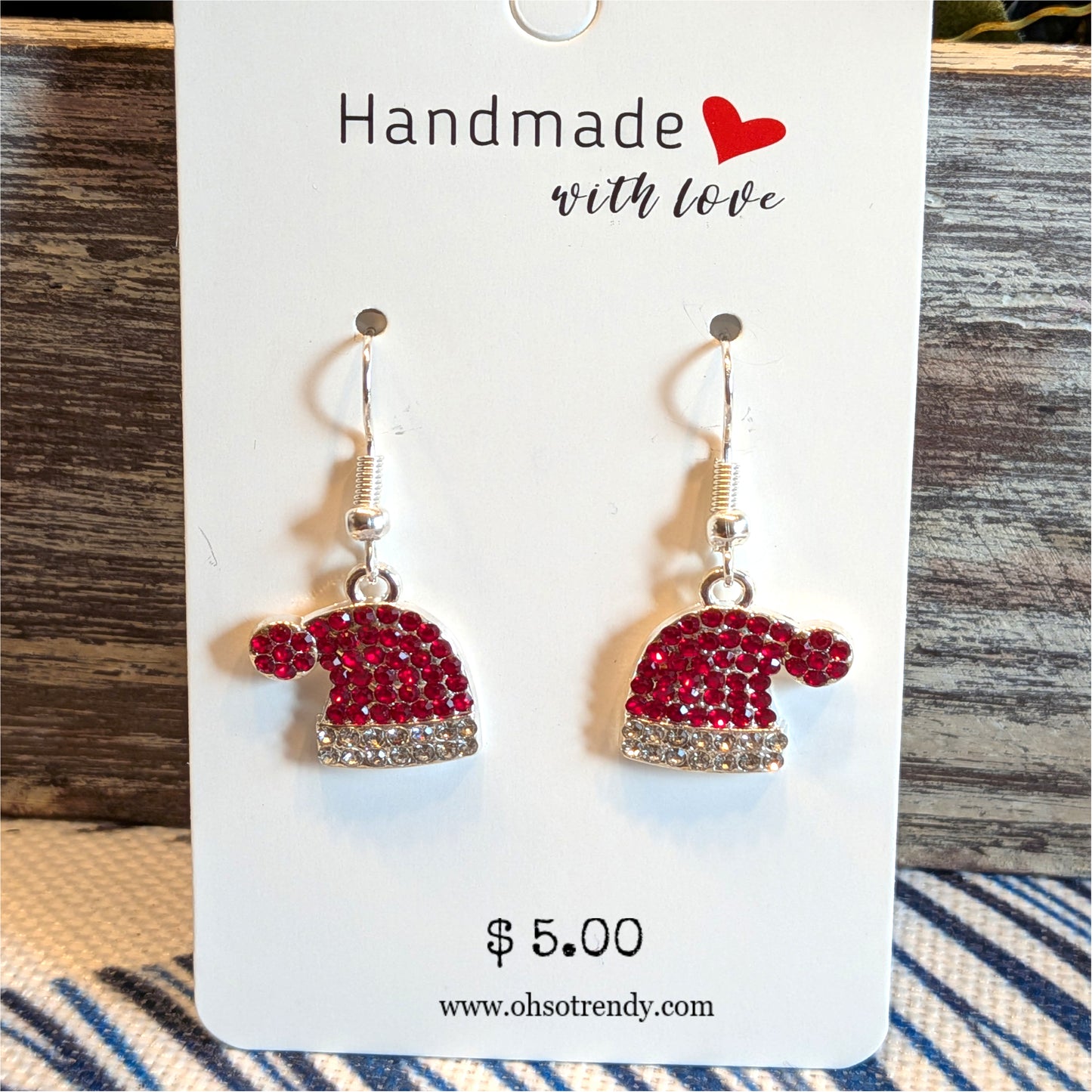 SANTA HAT EARRINGS