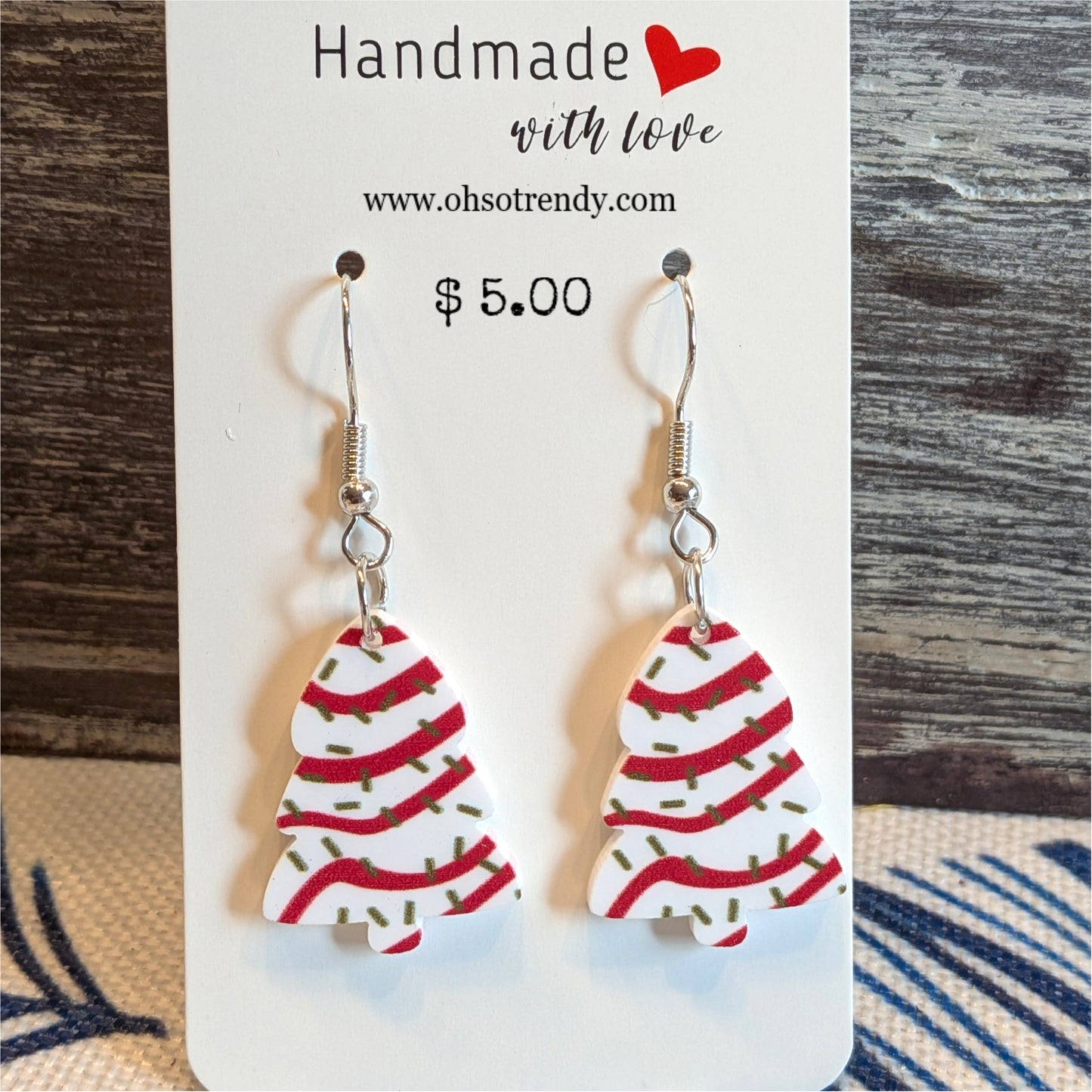 HOLIDAY LITTLE DEBBIE EARRINGS