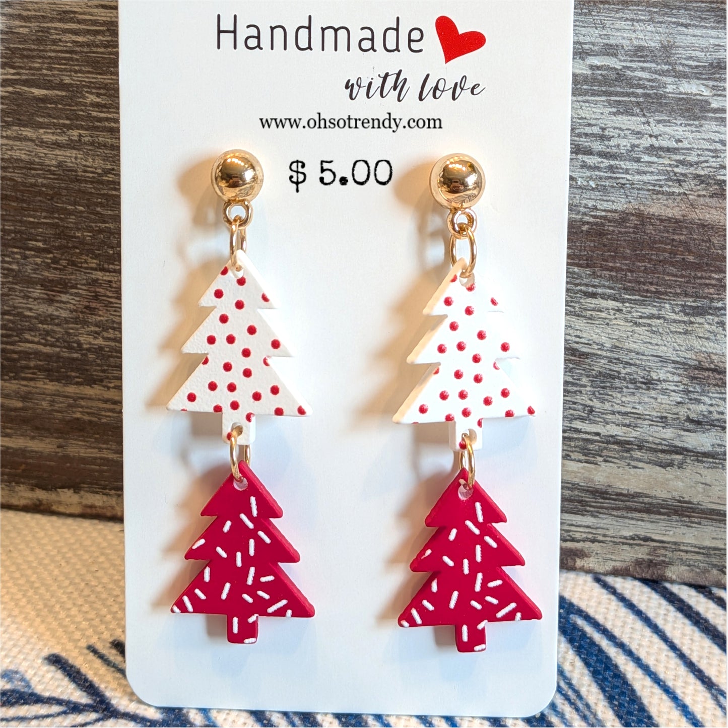 CHRISTMAS TREE EARRINGS