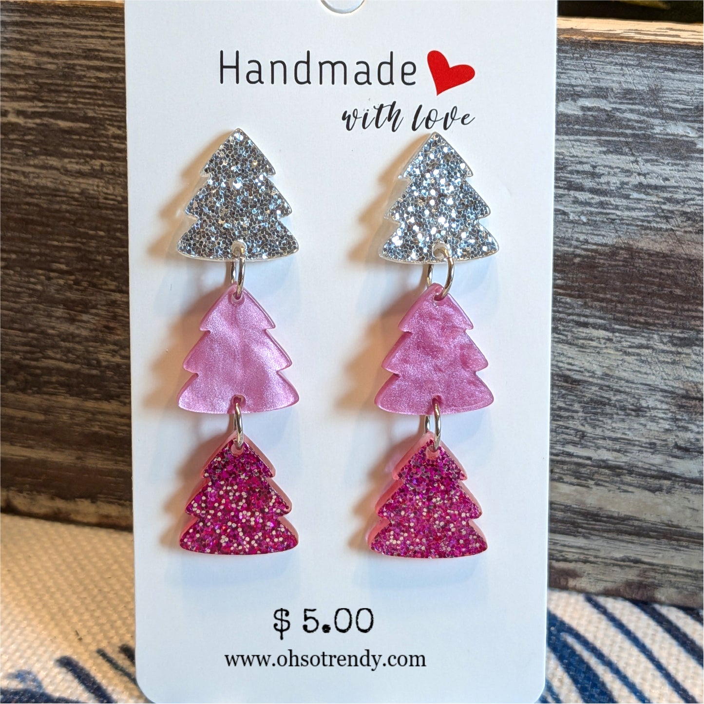 CHRISTMAS TREE EARRINGS