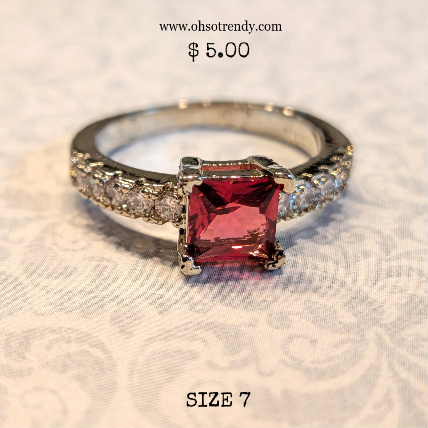 PINK ZIRCON RING