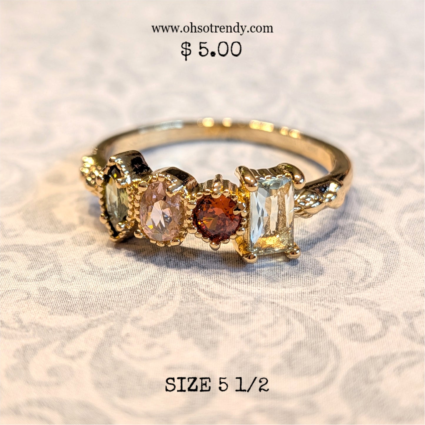 MULTI ZIRCON RING