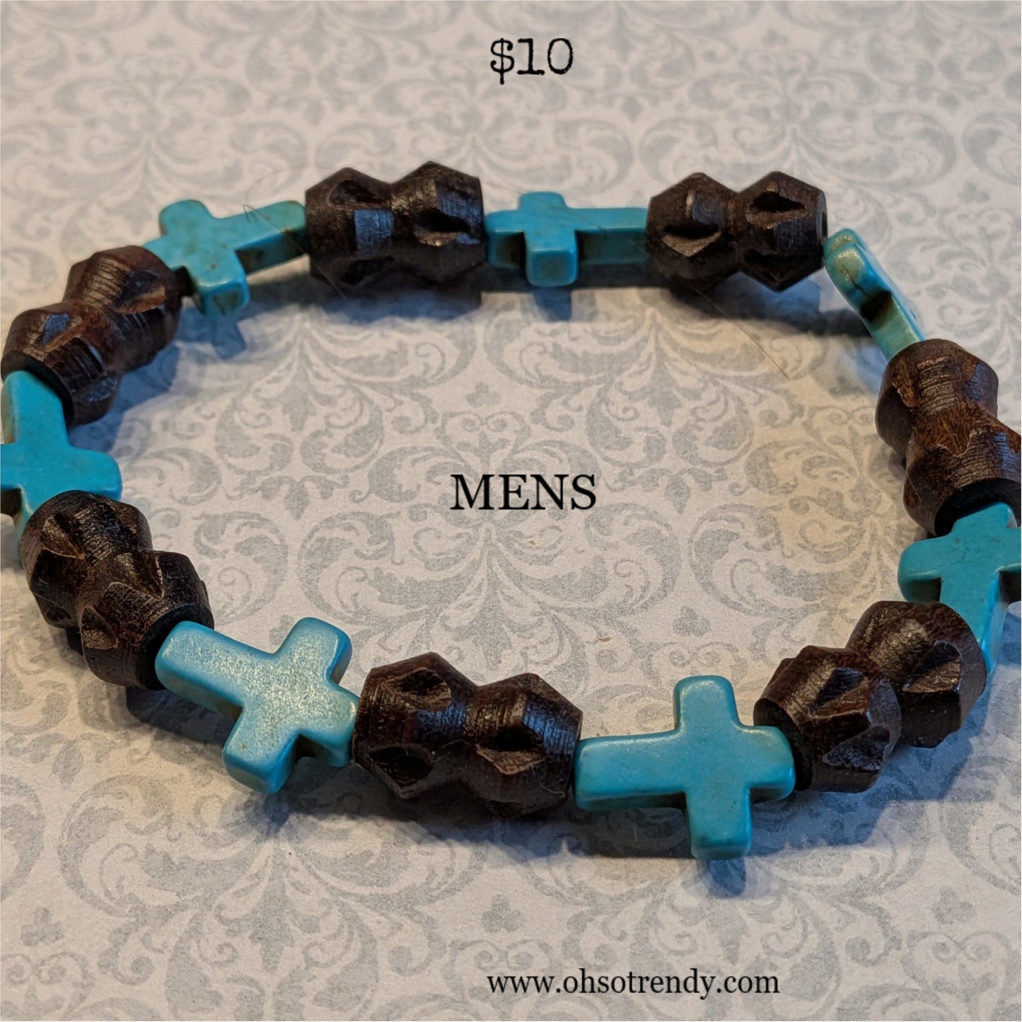 MENS CROSS BRACELET