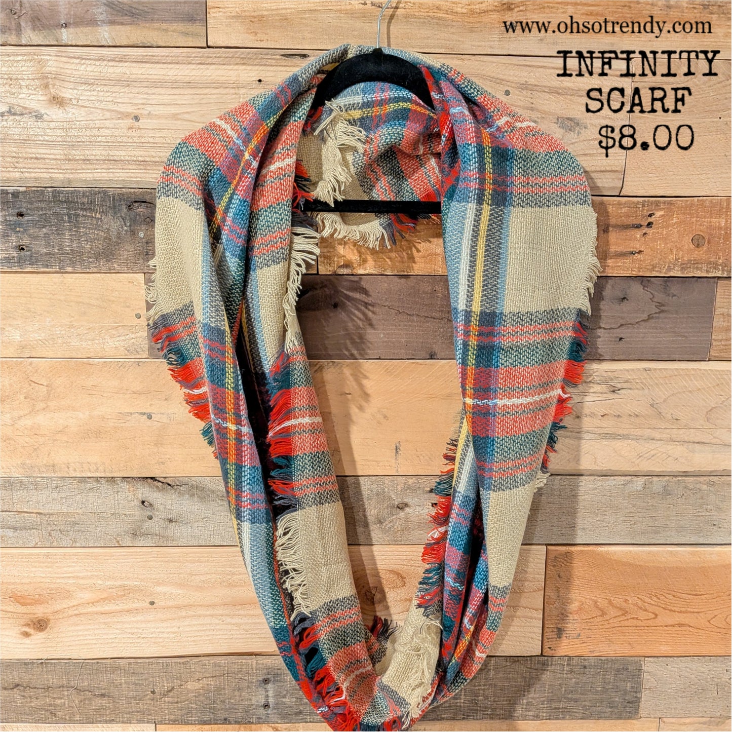 PLAID INFINITY SCARF