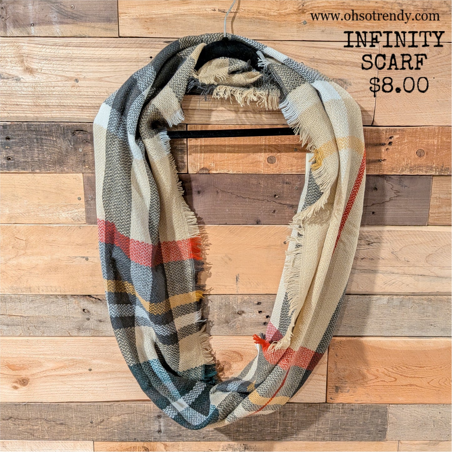 PLAID INFINITY SCARF