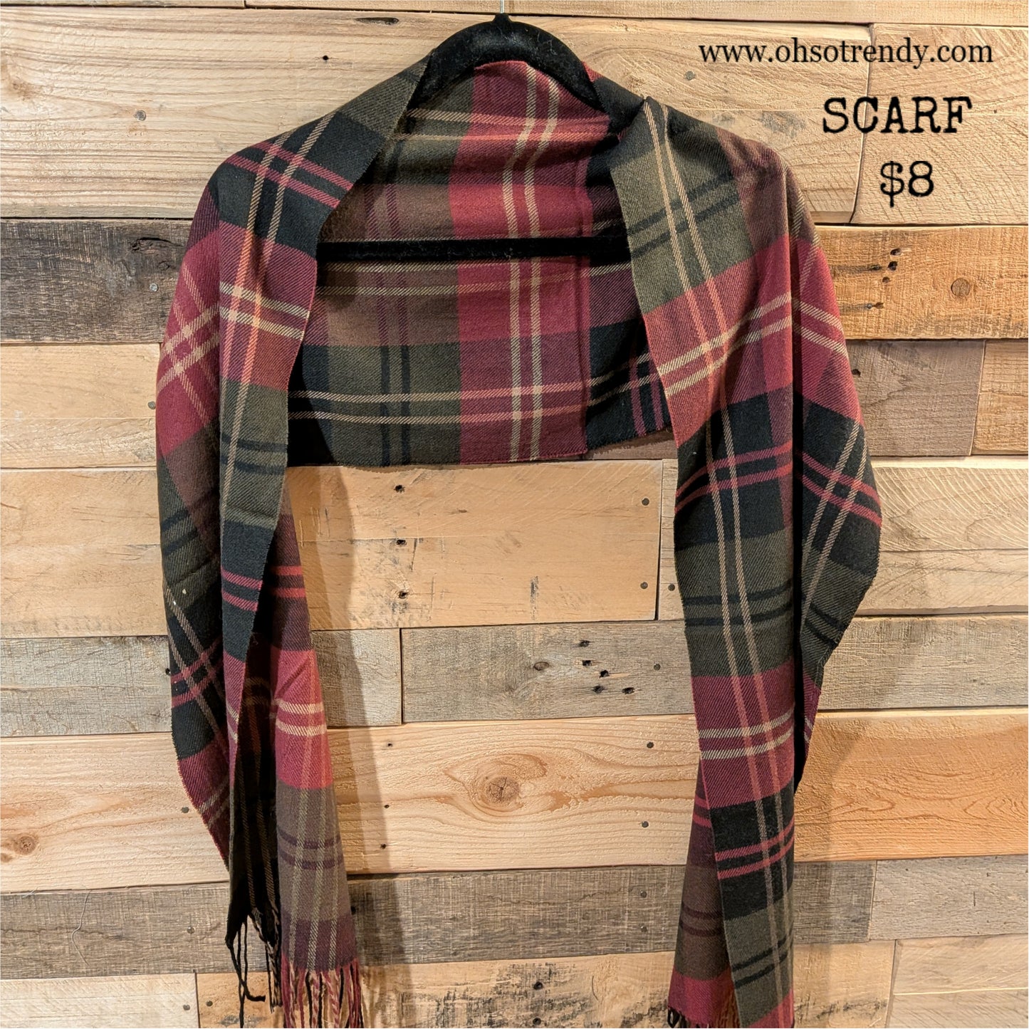 PLAID SCARF
