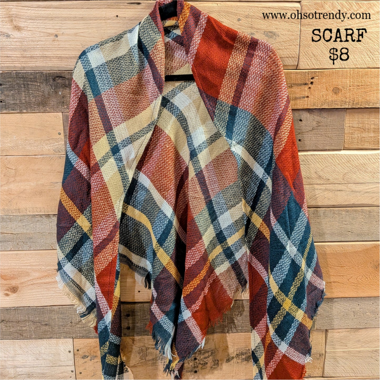 PLAID SCARF