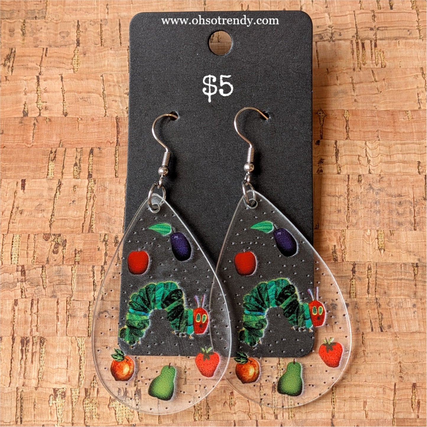 VERY HUNGRY CATERPILLAR EARRINGS