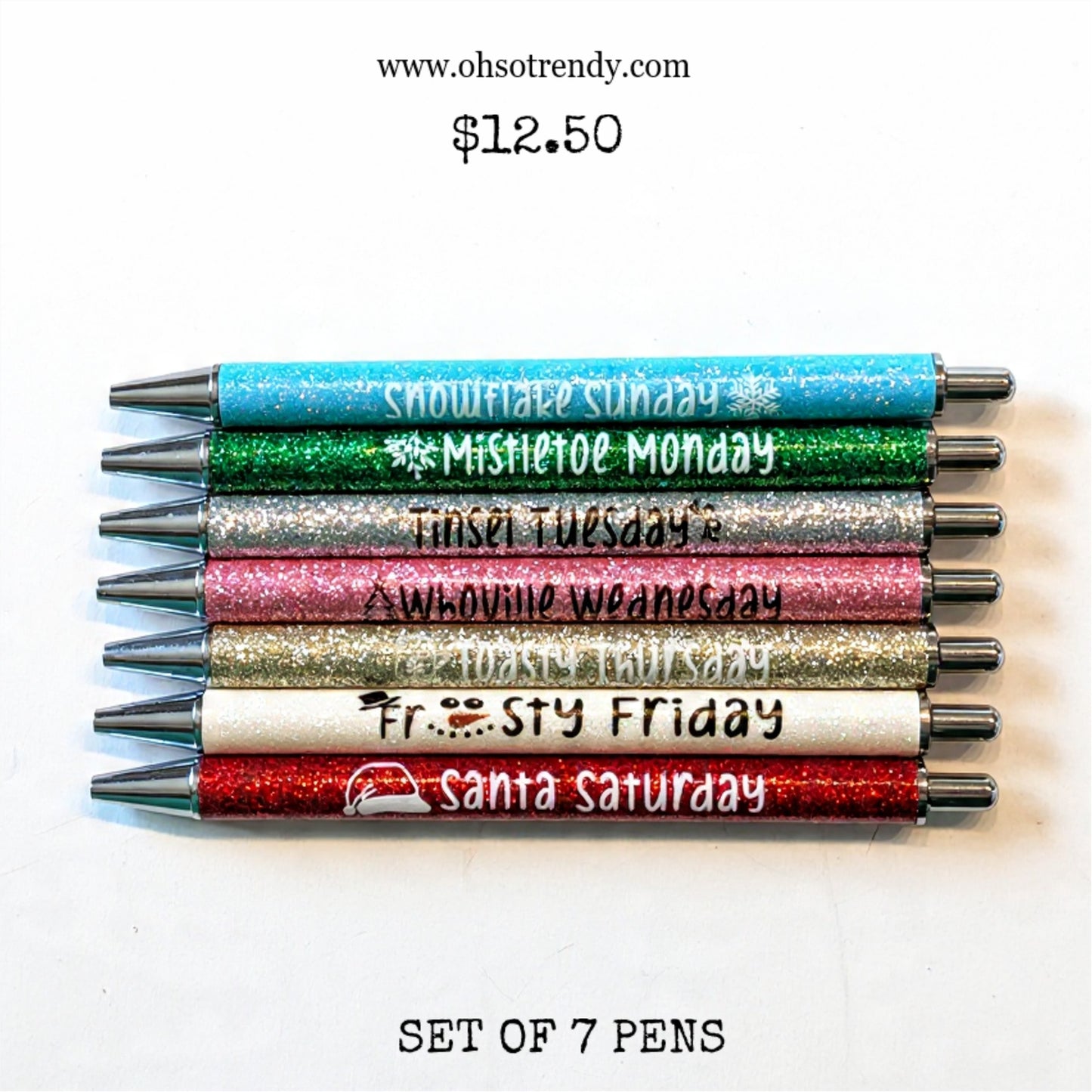 SET OF 7 PENS