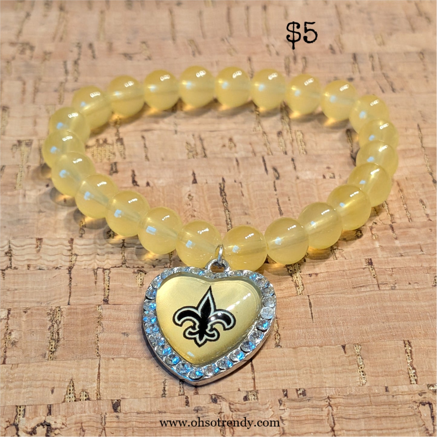 NFL BRACELET - NEW ORLEAN SAINTS