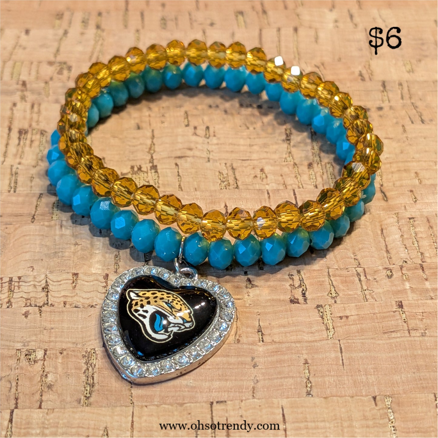 NFL BRACELET SET - JACKSONVILLE JAGUARS