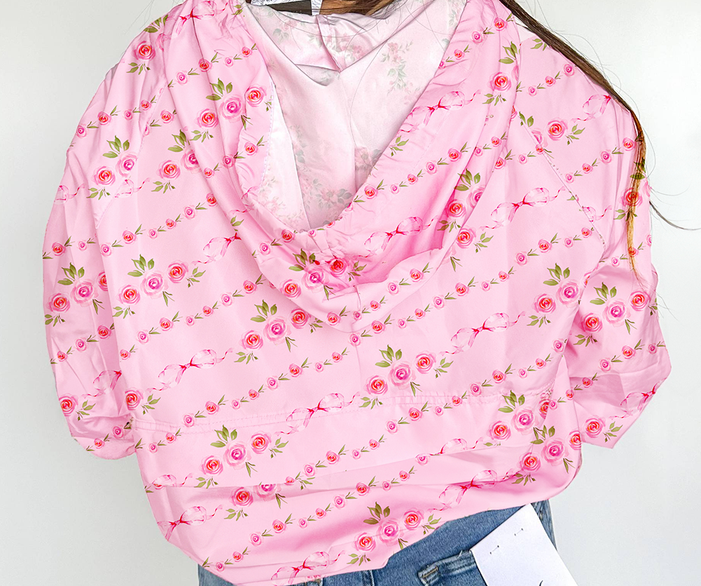 Pink Floral Hoodie August.