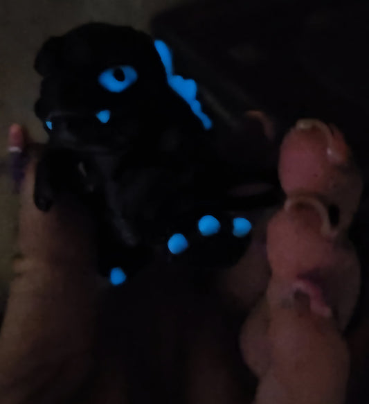 MONSTER KING-3D PRINTED STRAW BUDDY-GLOW IN THE DARK