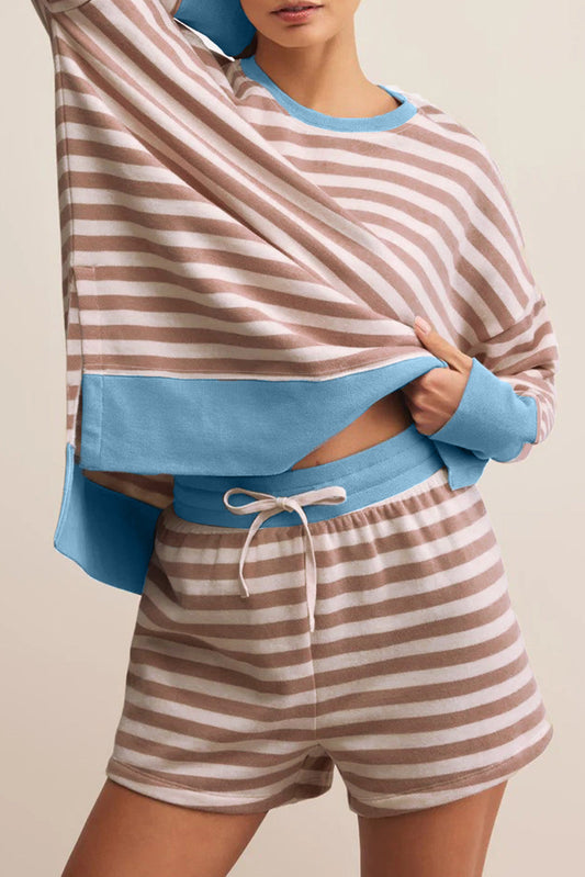 Stripe Pullover Plus Set October.
