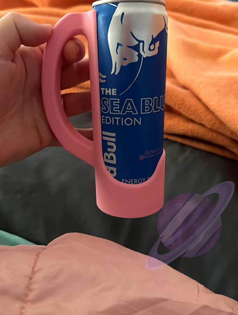 3D PRINTED ENERGY DRINK CUP HOLDER WITH HANDLE