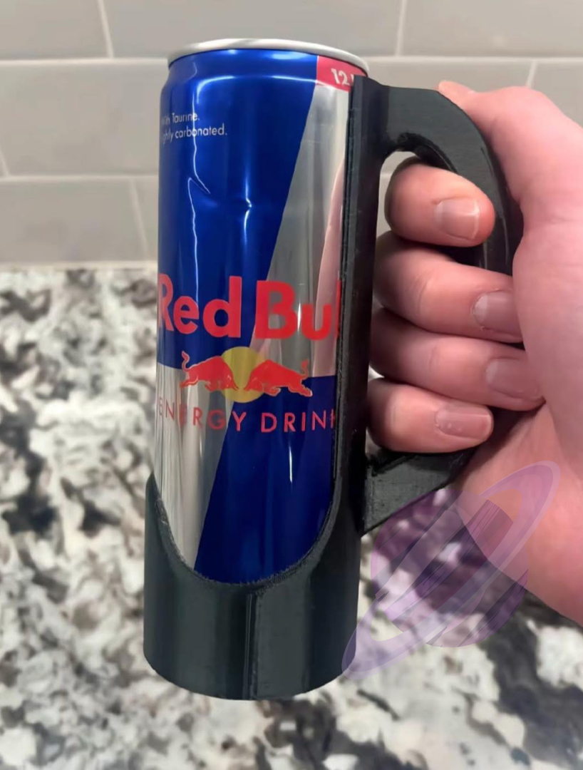 3D PRINTED ENERGY DRINK CUP HOLDER WITH HANDLE