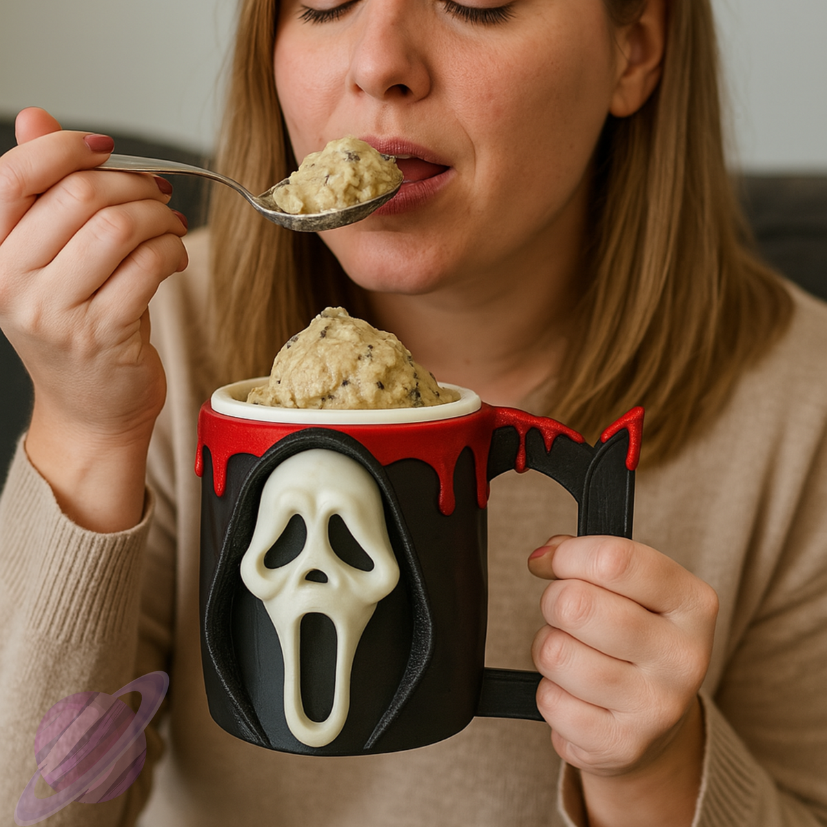 GF HORROR- 3D PRINTED ICE CREAM PINT HOLDER