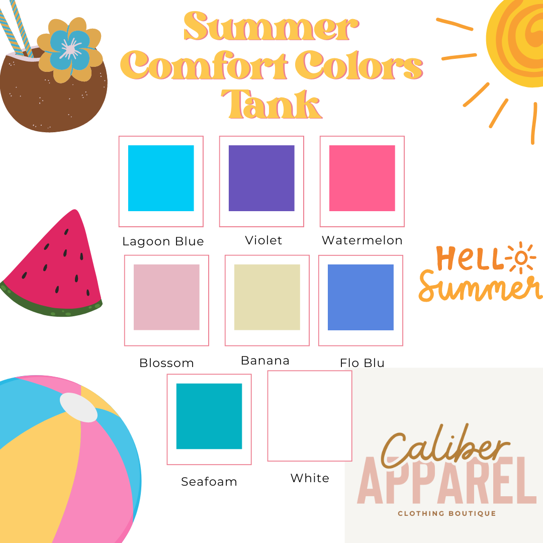 Surfs Up Comfort Colors Tank Top