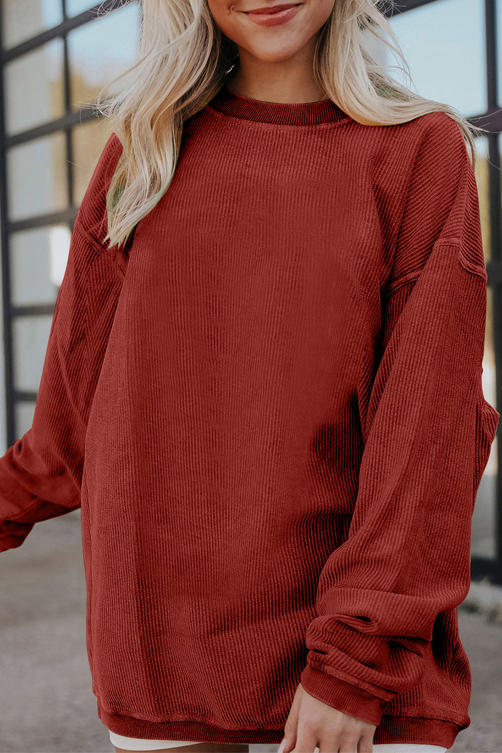 WNW Ribbed Oversize Sweatshirt *multiple colors* FB