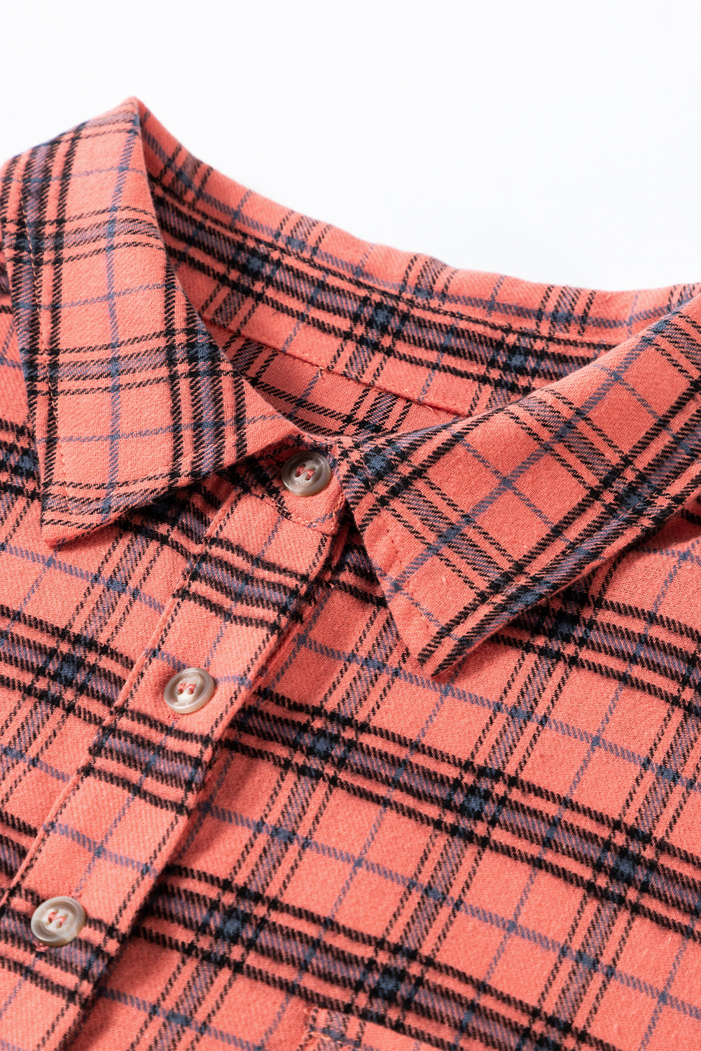 Plaid Distressed Top *TWO COLORS* FB