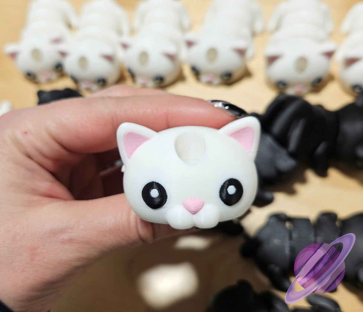 KITTY CAT-3D PRINTED STRAW BUDDY