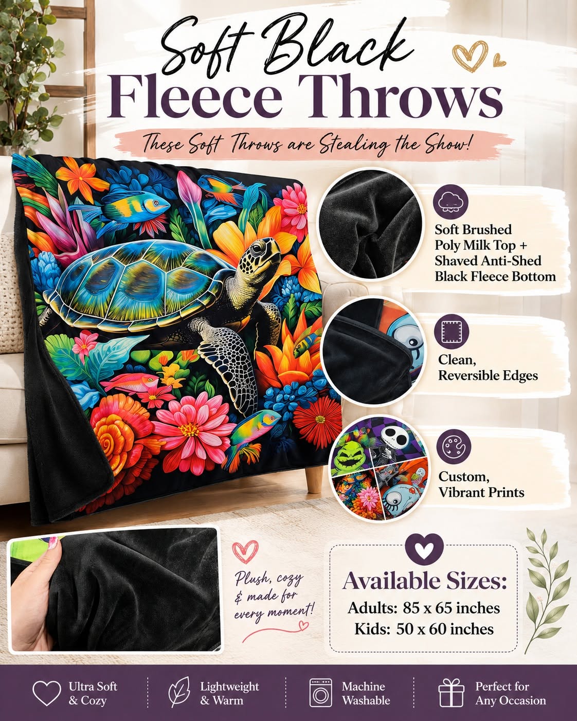 Mean Green-Soft Throw Blanket 14 Run-Due 9/28