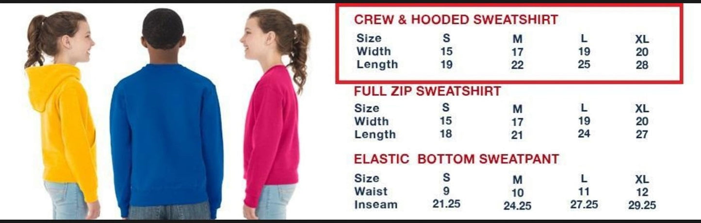 FLORAL MEAN - HOLIDAY RUN 2 - UNISEX HOODIE/SWEATER ADULTS/KIDS