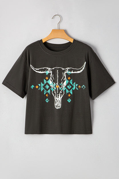 Vintage Western Bull Skull RTS