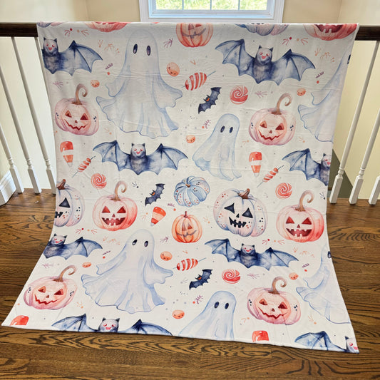 Blanket - Halloween - White Ghost - PREORDER