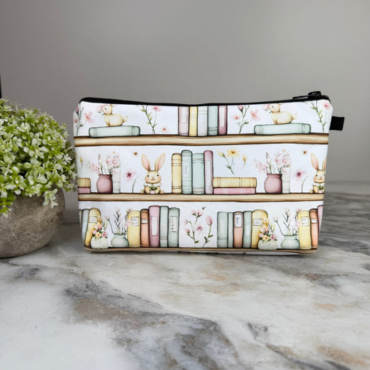 Pouch - Book, Bookshelf Bunny