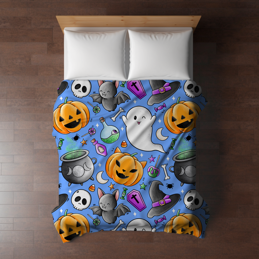 Blanket - Halloween - Blue Friends - PREORDER