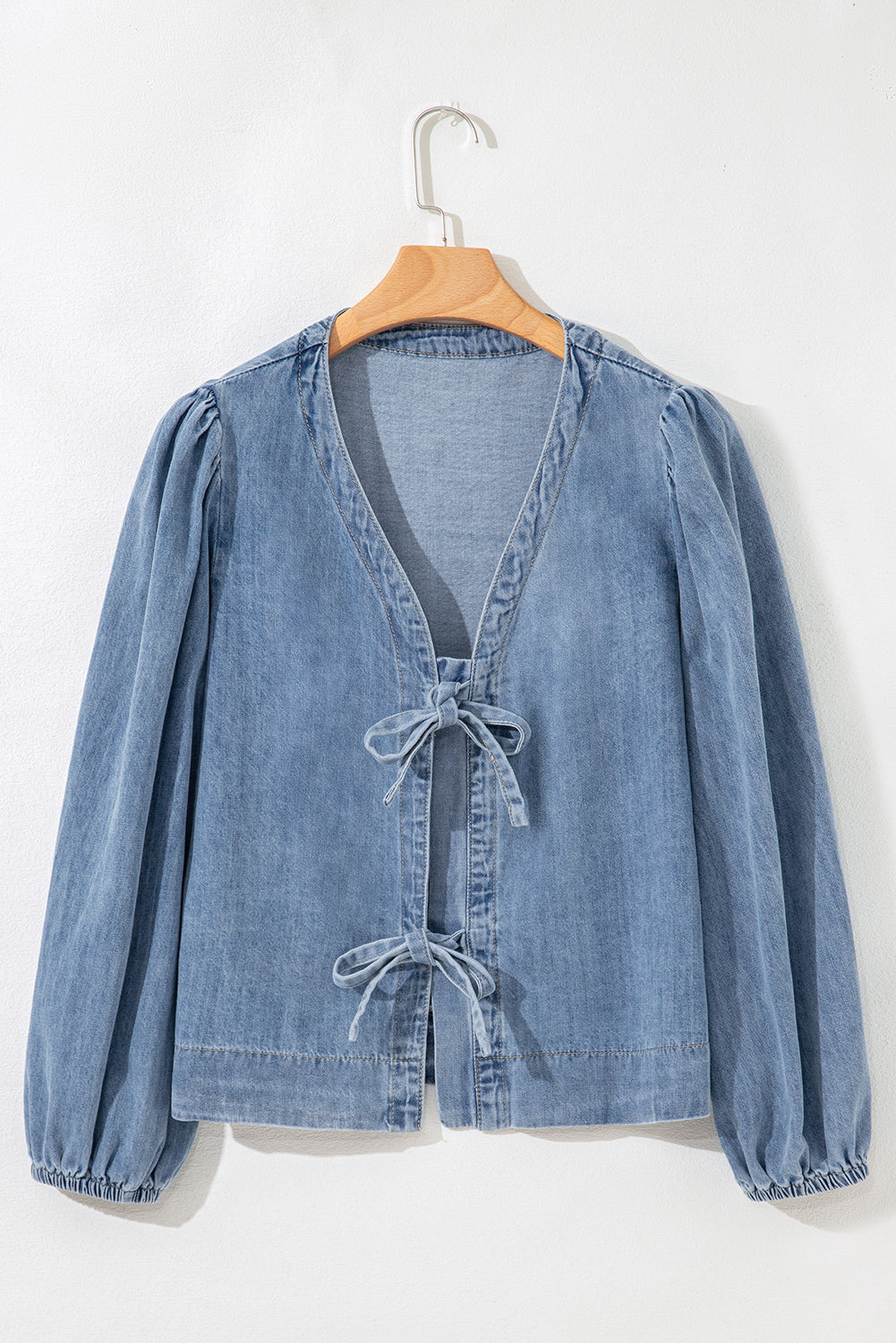 Tied Front Denim Top RTS